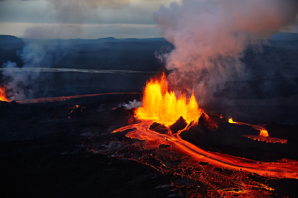 Volcano effect