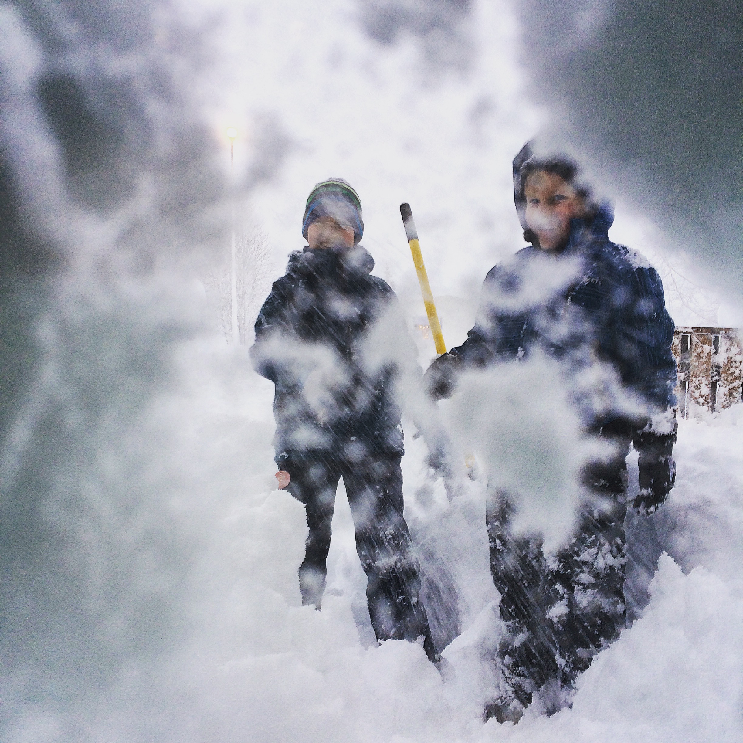 Snow blizzard day